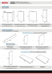 Meble kuchenne NOVO 240 cm zestaw szafek kuchennych z okapem kaszmir / dąb - Miniaturka zdjęcia nr 12