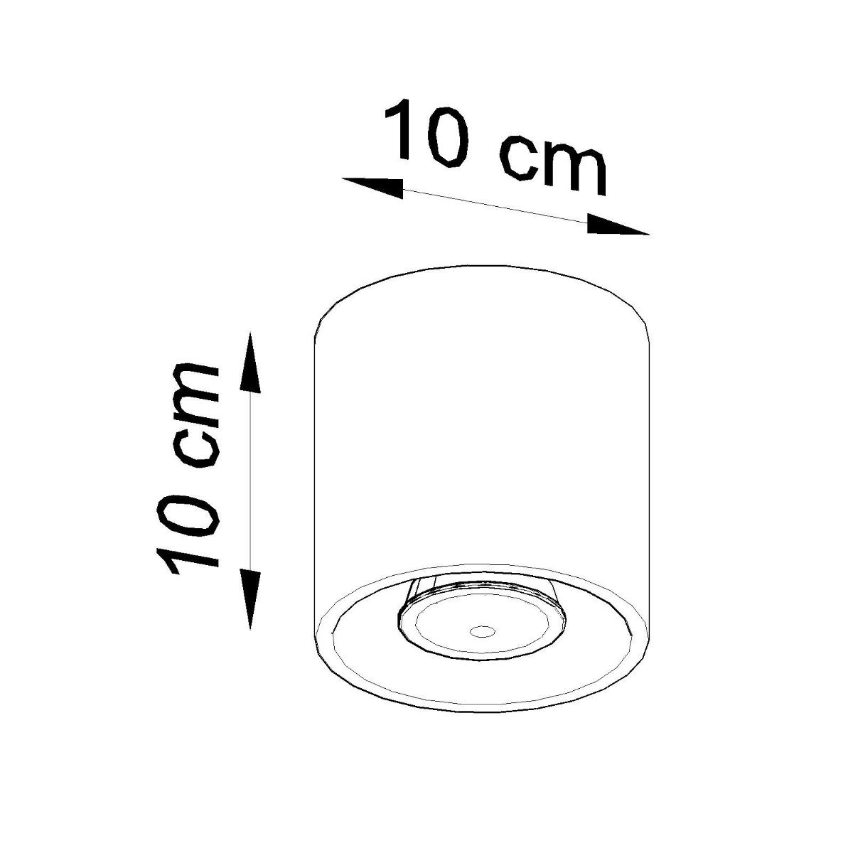 Plafon ORBIS 1 biały 10x10x10cm owoczesna lampa GU10 do salonu  nr. 5