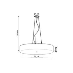 Żyrandol SKALA 105x90x90cm biała nowoczesna lampa wisząca E27 do salonu - Miniaturka zdjęcia nr 4