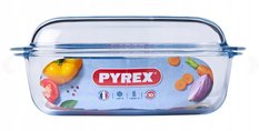 Naczynie żaroodporne Pyrex 22 cm z pokrywą szklane - Miniaturka zdjęcia nr 2