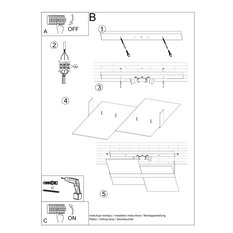 Plafon MASSIMO chrom 11x50x65cm srebrna nowoczesna lampa E27 do salonu - Miniaturka zdjęcia nr 5