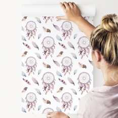 Tapeta modne ŁAPACZE SNÓW w stylu boho do sypialni - Miniaturka zdjęcia nr 4