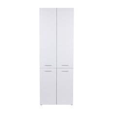 Słupek łazienkowy z dostawą najtaniej LUBA 1K DD 174x60x30 cm szafka łazienkowa kosz na pranie regał biały mat - Miniaturka zdjęcia nr 4