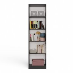 Regał Onyx 182x50x30 cm do sypialni salonu biura antracyt - Miniaturka zdjęcia nr 4