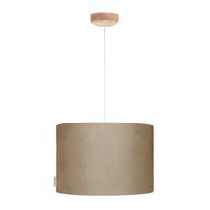 Lampa wisząca Velvet 35x35x23 cm do pokoju dziecka beż drewno białe - Miniaturka zdjęcia nr 3