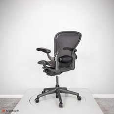 Fotel biurowy Herman Miller Aeron Classic 66 cm do biura pokoju sypialni czarny  - Miniaturka zdjęcia nr 5