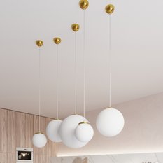 Lampa wisząca UGO 30 złota 120x30x30cm nowoczesna E27 do salonu - Miniaturka zdjęcia nr 6