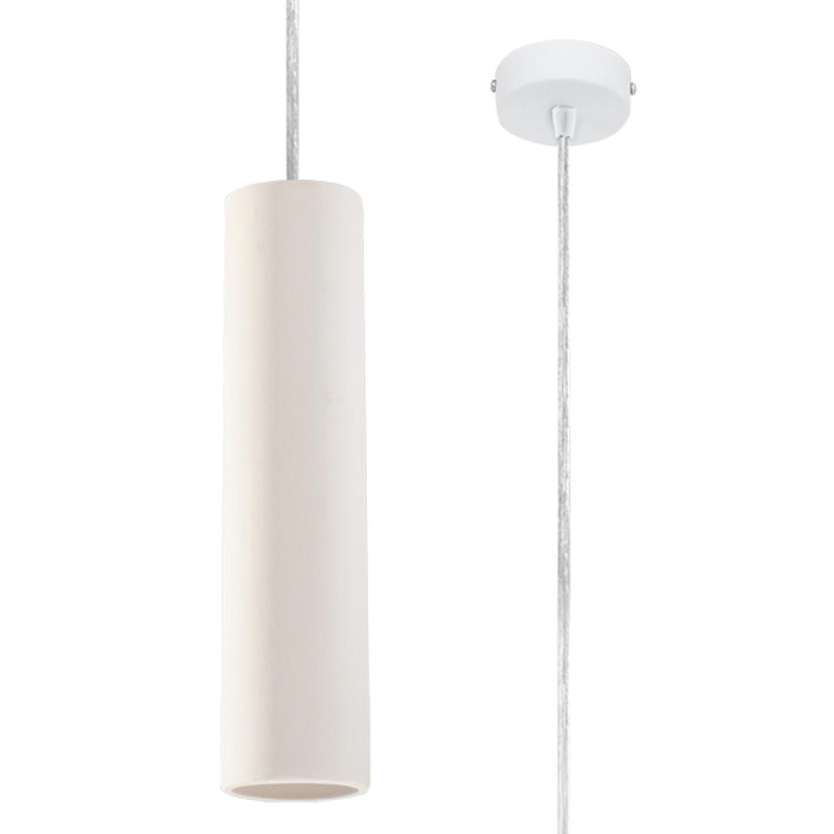 Lampa wisząca ceramiczna NANCY 132x8x8cm nowoczesna G10 do salonu