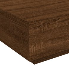 Stolik kawowy 80x80x31 cm brązowy dąb elegancki do salonu - Miniaturka zdjęcia nr 8