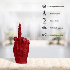 Świeca Zombie Hand FCK Red - Miniaturka zdjęcia nr 5