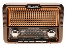 Radio RETRO  przenośne z funkcją bluetooth mp3 usb ładowane solarnie do ogrodu - Miniaturka zdjęcia nr 3