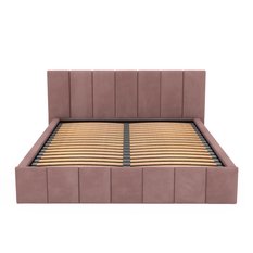 Łóżko tapicerowane 160x200 premium z pojemnikiem do sypialni różowe wezgłowie 107 cm - Miniaturka zdjęcia nr 16