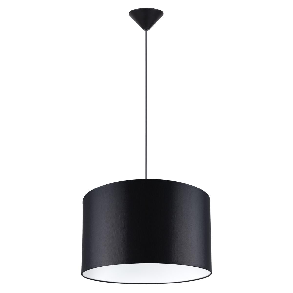 Lampa wisząca NOVA 40 czarna 88x40x40cm nowoczesna E27 do salonu