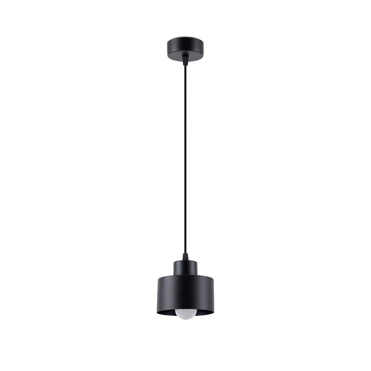 Lampa wisząca SAVAR 1 czarna 120x12x12cm nowoczesna E27 do salonu