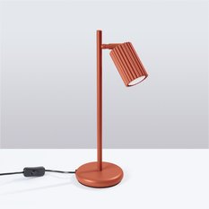 Lampa biurkowa Karbon 43x19.5x14.5cm do sypialni salonu ochra czerwona  - Miniaturka zdjęcia nr 2