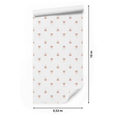 Tapeta GEOMETRYCZNA Minimalistyczne Trójkąty Wzór 53x1000  - Miniaturka zdjęcia nr 2
