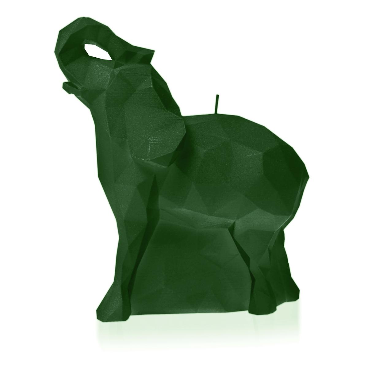 Świeca Elephant Low-Poly Dark Green Small nr. 3