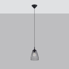 Lampa wisząca LEYO 85x15x15cm nowoczesna E27 do salonu - Miniaturka zdjęcia nr 2