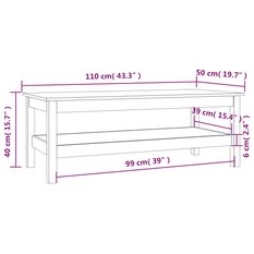 Stolik kawowy 110x50x40 cm z pojemną półką z litego drewna sosnowego miodowy brąz do salonu - Miniaturka zdjęcia nr 8