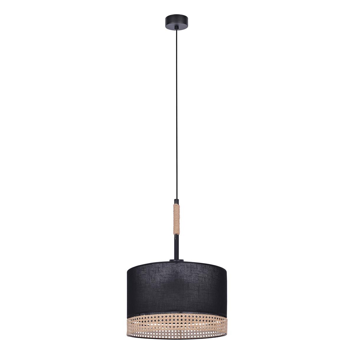 Lampa wisząca K-4364 VIMBO 37x100x37 cm do salonu lub pokoju czarny/beżowy