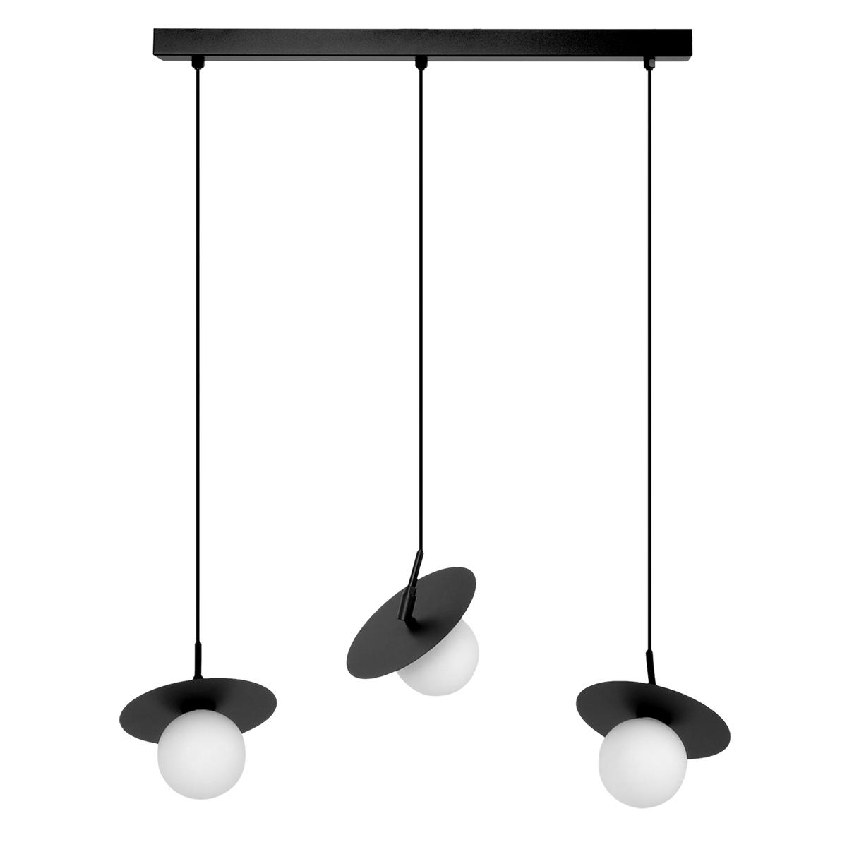 Lampa wisząca K-5374 SANTE 70x95x18 cm do salonu lub pokoju czarny/biały