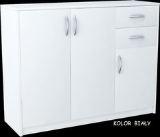 Komoda Julia K021 85x110x35 cm biała do biura lub sypialni - Miniaturka zdjęcia nr 2