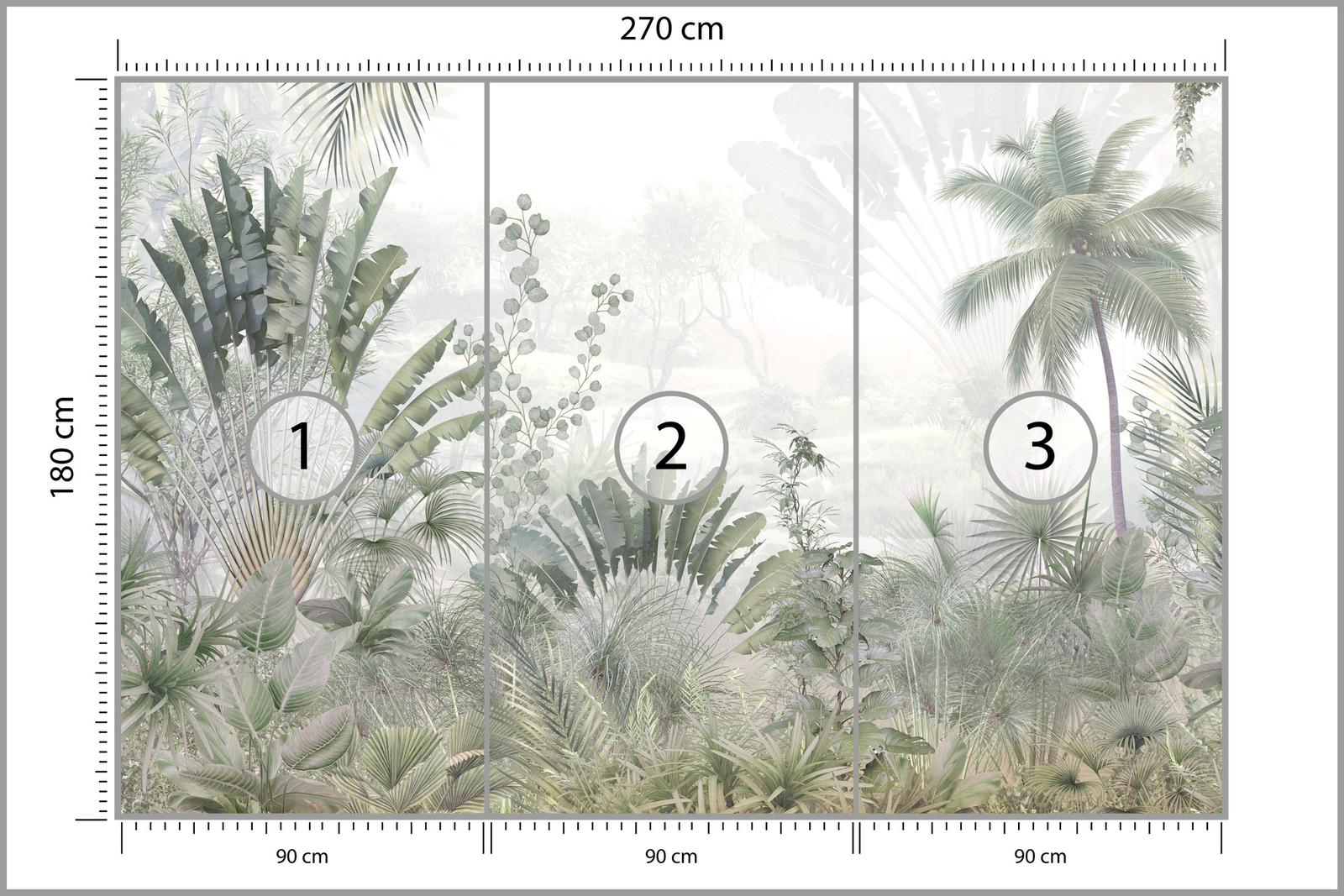 Fototapeta Do Jadalni LAS Tropikalny Dżungla Natura Pejzaż Drzewa Dekoracja Nowoczesna nr. 2