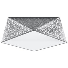 Plafon HEXA 35 cekin 15x35x35cm nowoczesna lampa srebrna E27 do salonu - Miniaturka zdjęcia nr 1