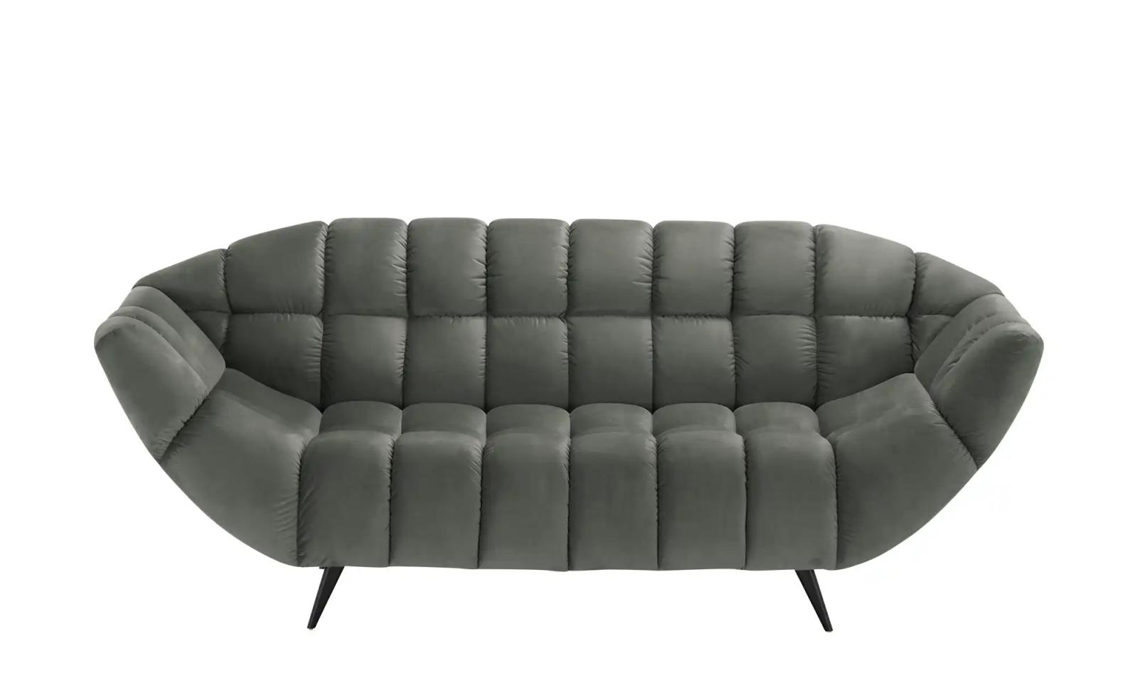 Sofa GAPPA 200x94x82 cm nowoczesna kanapa pikowana wersal antracyt do salonu