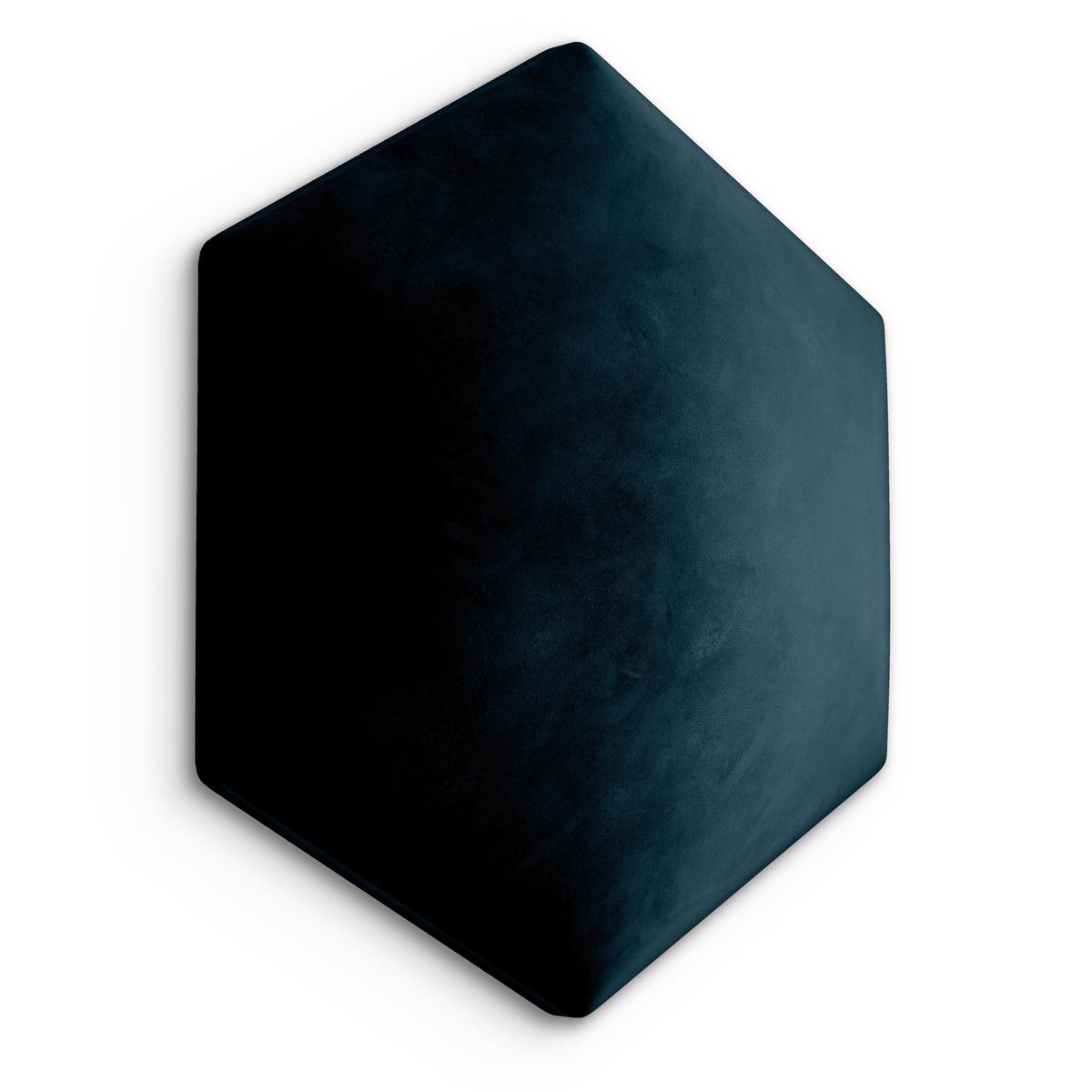 Panele tapicerowane 35x40 cm na ścianę hexagon granatowy
