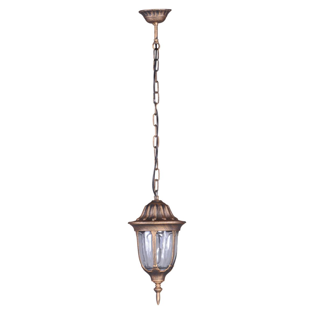 Lampa ogrodowa wisząca K-5007H/N / VASCO 16x90x16 cm do ogrodu czarny/złoty nr. 1