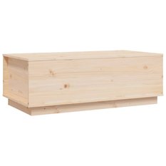 Stolik kawowy 100x50x35 cm z ukrytą przegrodą pod blatem lite drewno sosnowe do salonu - Miniaturka zdjęcia nr 4