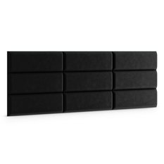 Panele tapicerowane 50x15 cm na ścianę magic velvet czarny - Miniaturka zdjęcia nr 3