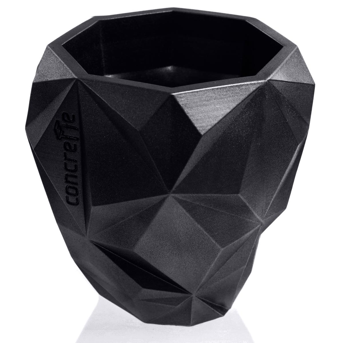 Donica Geometric Black Metallic Poli 13 cm