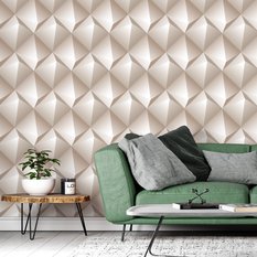Tapeta Do Salonu Abstrakcyjny Wzór GEOMETRYCZNY  - Miniaturka zdjęcia nr 5
