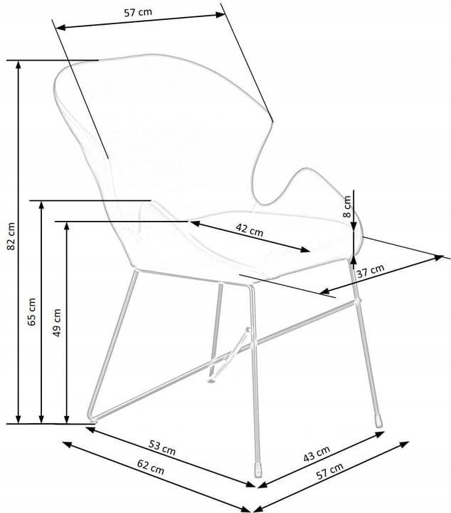 Krzesło tapicerowane K458 57x62x82 cm do jadalni salonu ciemny zielony  nr. 7