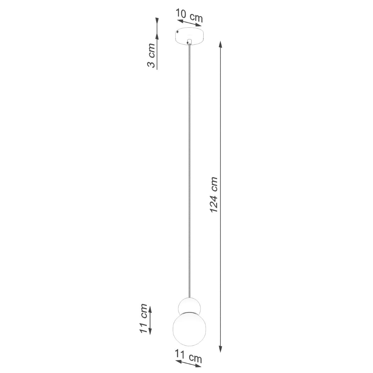 Lampa wisząca PEKKA 1 biała/naturalne drewno 124x11x11cm nowoczesna G9 do salonu nr. 10