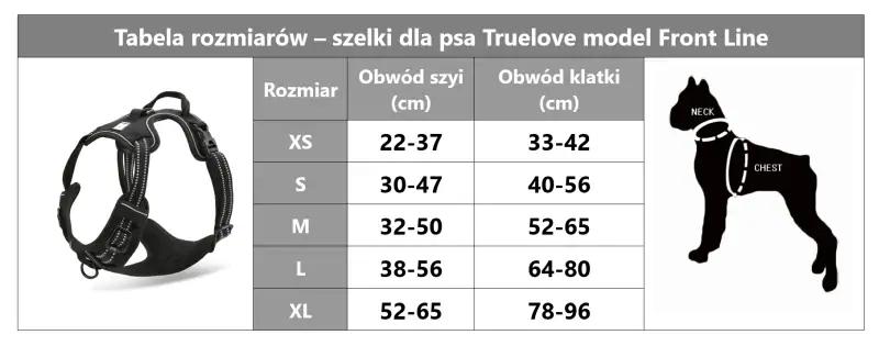 Szelki guard dla psa Truelove Front Line czerwone XL nr. 3