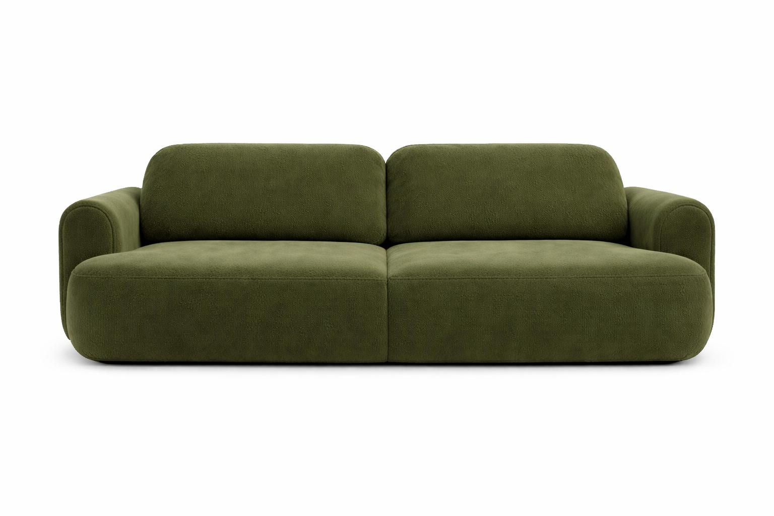Kanapa z funkcją spania ITALY 250x100x82 cm BLUVEL 77 trzyosobowa sofa rozkładana khaki nr. 3