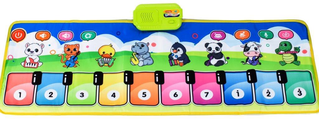 Mata muzyczna interaktywna pianinko z nagrywaniem kolorowa dla dzieci 3+ 110x36x1 cm nr. 7