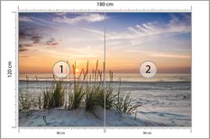 Fototapeta Plaża MORZE Zachód Słońca 3D Pejzaż Krajobraz Natury - Miniaturka zdjęcia nr 2