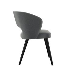 Krzesło DELUXE KR-8 50x60x85 cm welurowe do jadalni szary - Miniaturka zdjęcia nr 3