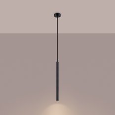 Lampa wisząca ARCHE 1 czarna 120x8x8cm nowoczesna lampa G9 do salonu - Miniaturka zdjęcia nr 3