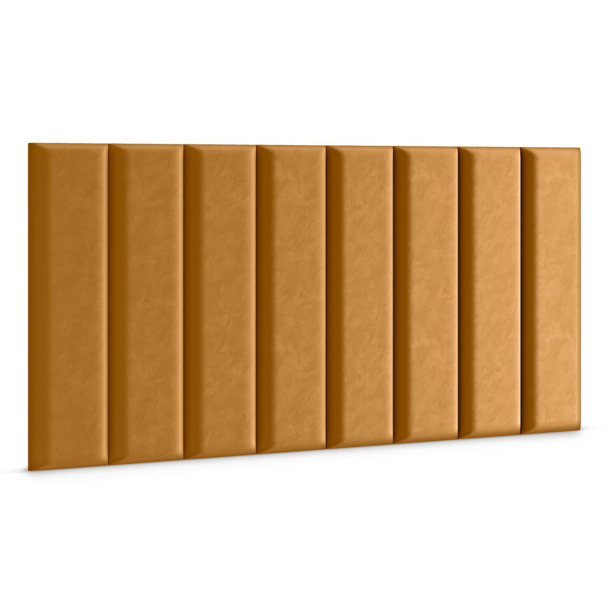 Panele tapicerowane 80x20 cm na ścianę prostokąt żółty nr. 3