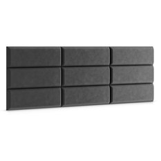 Panele tapicerowane 60x20 cm na ścianę prostokąt grafitowy - Miniaturka zdjęcia nr 3