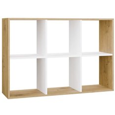 Regał Malax 75x110x30 cm do salonu sypialni dąb artisan biały - Miniaturka zdjęcia nr 1