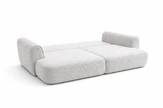 Kanapa rozkładana trzyosobowa ITALY 253x110x71 cm LOOP sofa z funkcją spania szara - Miniaturka zdjęcia nr 4