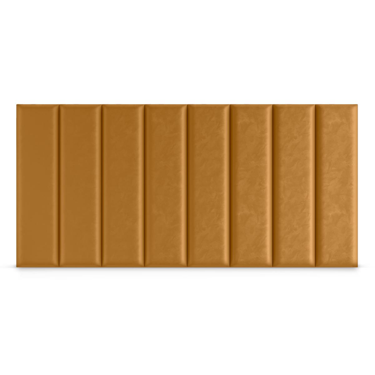 Panele tapicerowane 80x20 cm na ścianę prostokąt żółty nr. 4