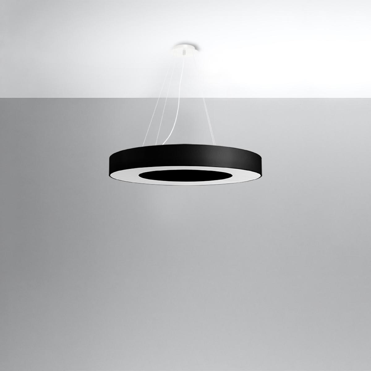 Żyrandol SATURNO SLIM 70 102x70x70cm nowoczesna okrągłą lampa wisząca czarna E27 do salonu  nr. 2