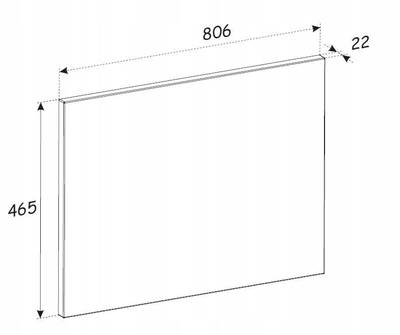 Szafka pod umywalkę z blatem 80 cm ADEL czarna do łazienki  nr. 4